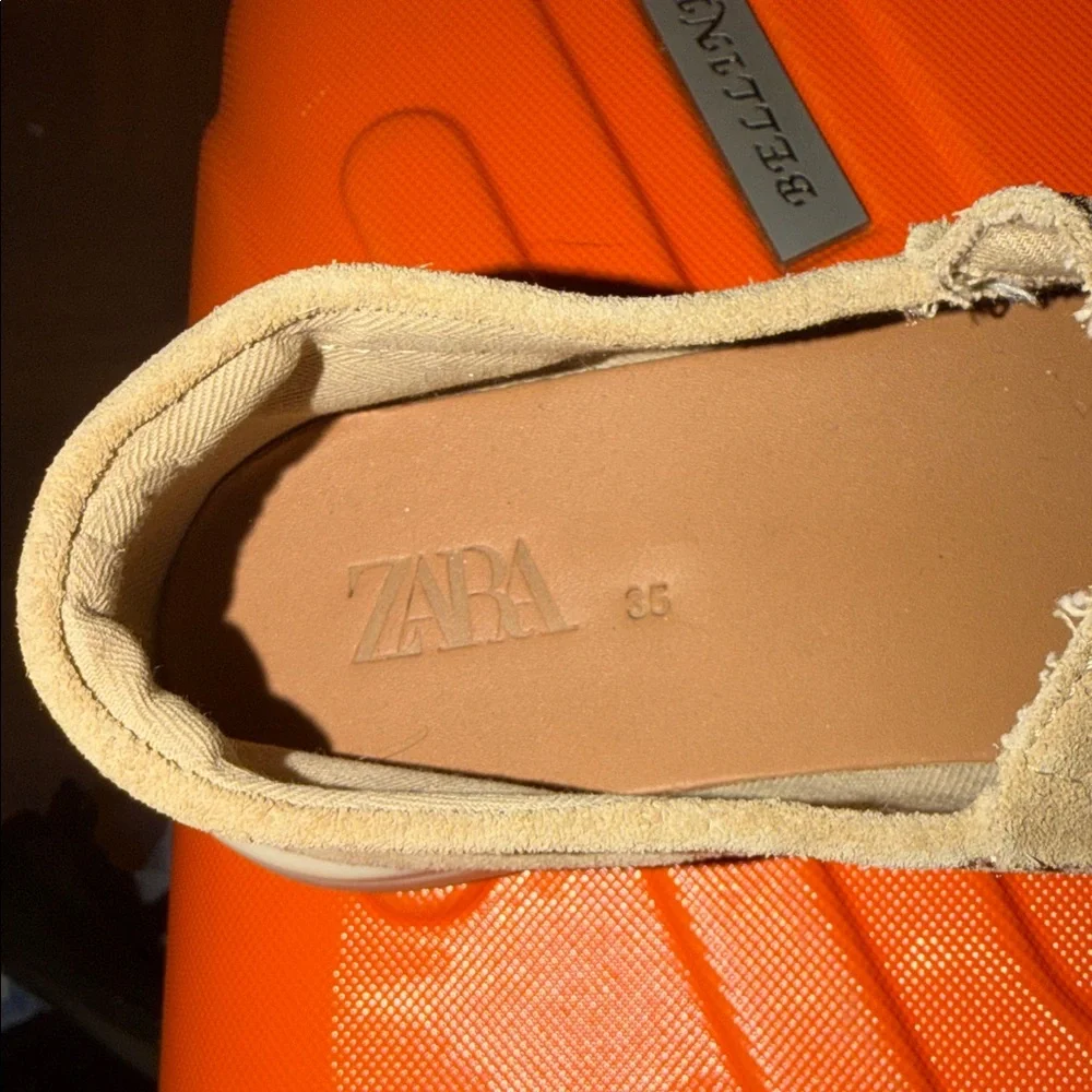 Zara Beige Suede Men's Slip-Ons